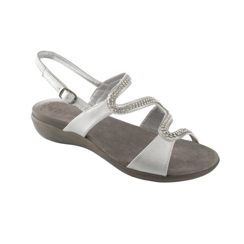 obuv Scholl LINKOL stříbrné zdravotní sandály
