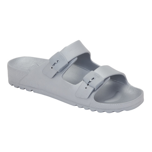 obuv Scholl BAHIA stříbrné zdravotní pantofle