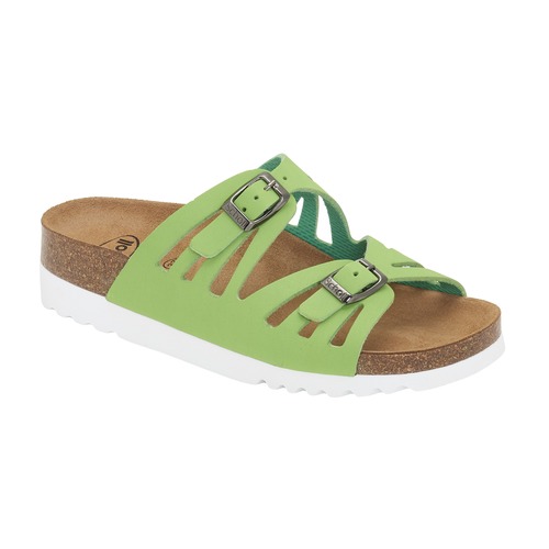 obuv Scholl YSTAD zelené zdravotní pantofle