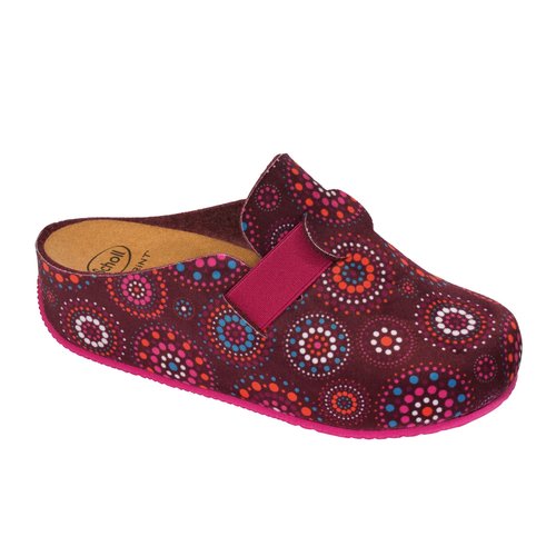 obuv Scholl LARETH fialové / vícebarevné domácí pantofle