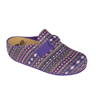 LARETH purpurová / multi purpurová domácí zdravotní obuv