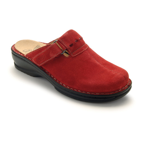 obuv Scholl Agathe červená domácí obuv