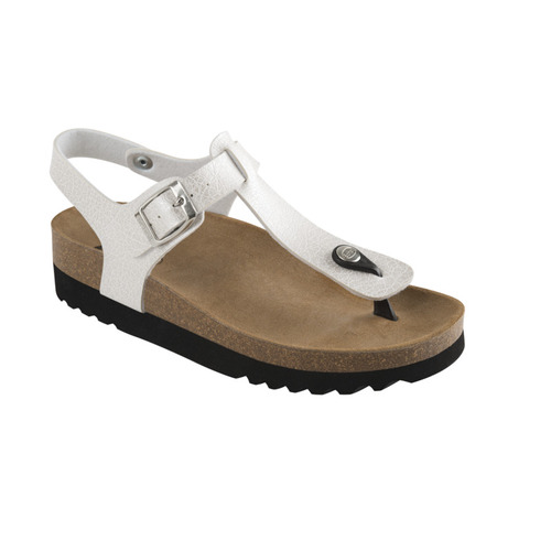 obuv Scholl BOA VISTA AD perleťově bílé zdravotní sandále