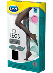 Scholl Light LEGS Kompresní punčochové kalhoty 20 DEN - černé velikost "L"