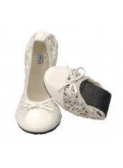 Scholl Pocket Ballerina premium - bílé baleríny