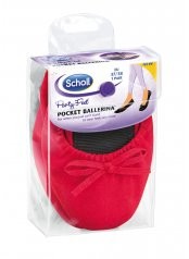 Scholl Pocket Ballerina červené baleríny