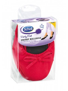 Scholl Pocket Ballerina červené baleríny