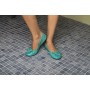 Scholl Pocket Ballerina CROCO - modrozelené baleríny