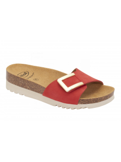 Scholl MONTEREY MULE červené zdravotní pantofle