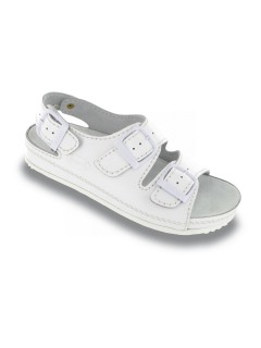 Scholl AIR BAG BACK STRAP s páskem bílá pracovní obuv