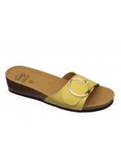 AMALFI MULE - žluté zdravotní pantofle