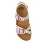 Scholl SMYLEY KID - bílé/barevné dětské zdravotní pantofle s páskem