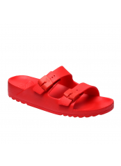 Scholl BAHIA - červené zdravotní pantofle