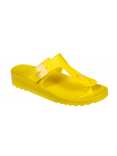 Scholl BAHIA FLIP-FLOP žluté zdravotní pantofle