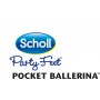 Scholl Pocket Ballerina CROCO - modrozelené baleríny