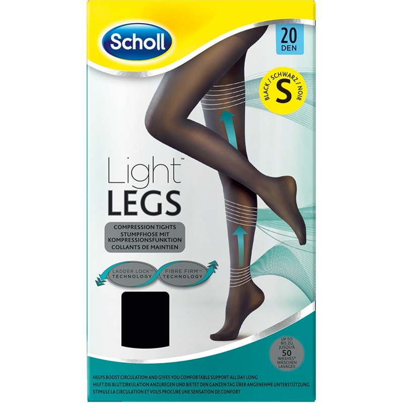 Scholl Light LEGS Kompresní punčochové kalhoty 20 DEN - černé velikost 