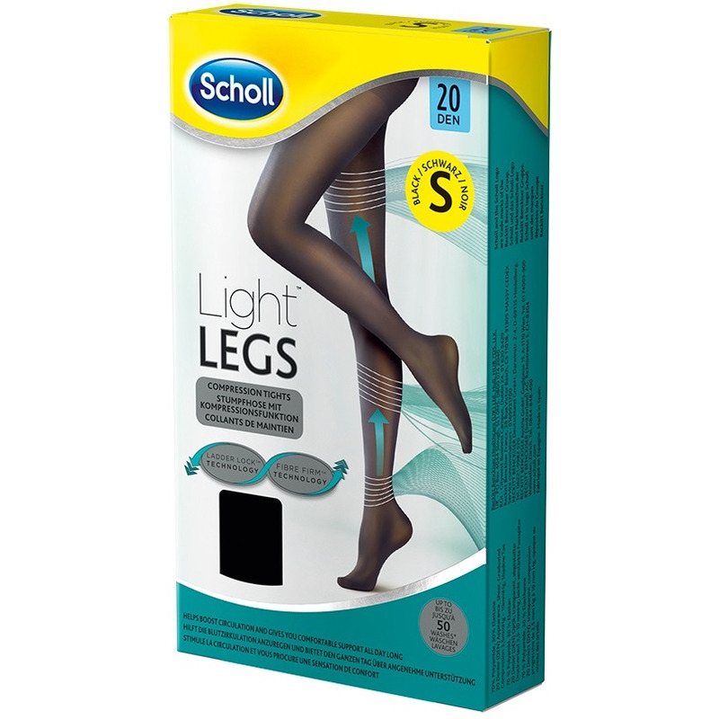 Scholl Light LEGS Kompresní punčochové kalhoty 20 DEN - černé velikost 