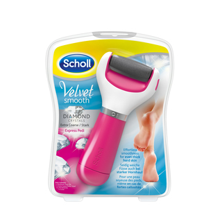 Scholl Velvet Smooth Diamond Crystals pink - růžový strojek na odstranění ztvrdlé kůže z chodidla