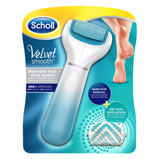 Scholl Velvet Smooth Diamond Crystals letní edice - strojek na odstranění ztvrdlé kůže z chodidla - modrý