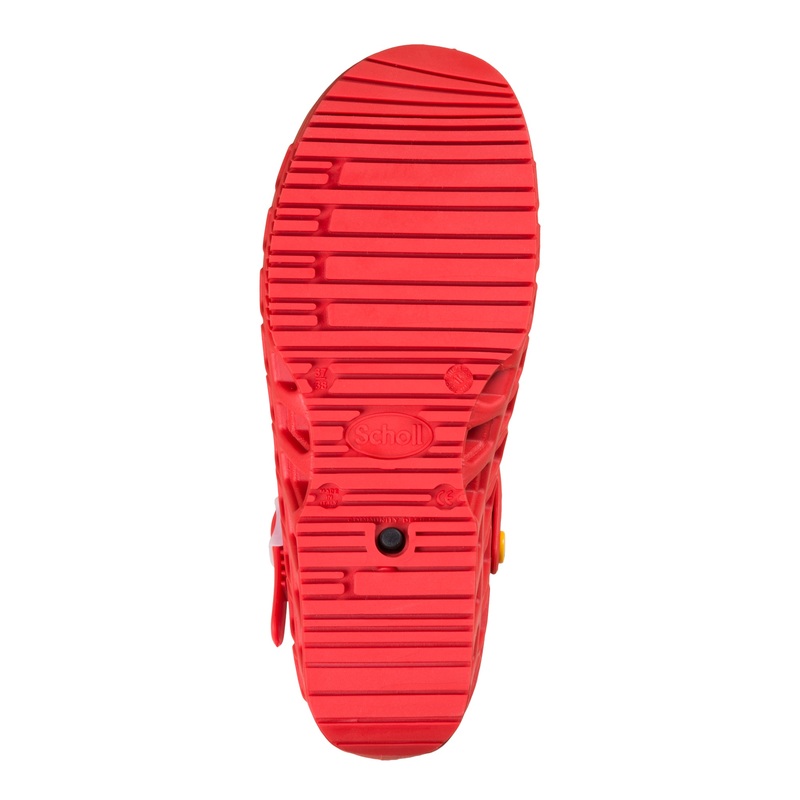 Scholl CLOG EVO červená pracovní obuv