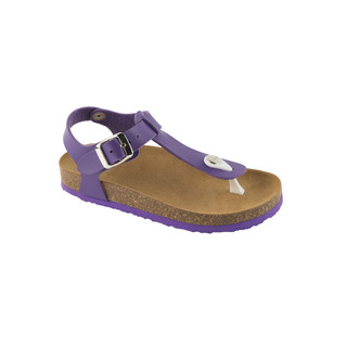 BOA VISTA KID purpurové dětské zdravotní pantofle s páskem