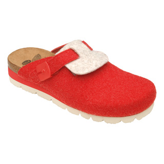 AMERICA červená / béžová domácí obuv