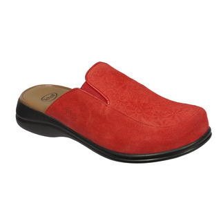 Scholl MOUE červená domácí obuv