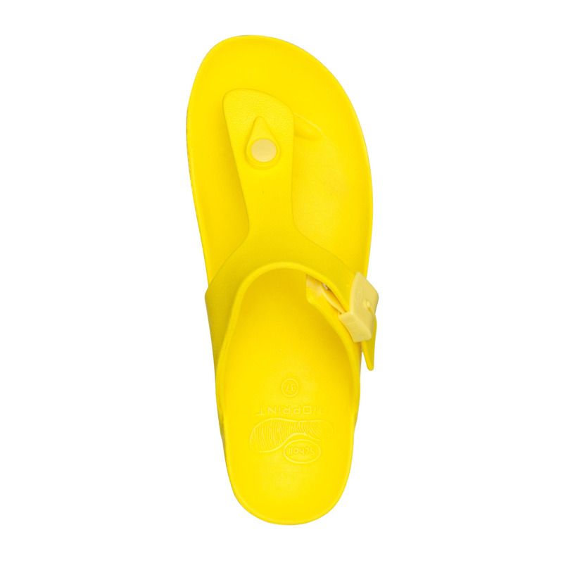 Scholl BAHIA FLIP-FLOP žluté zdravotní pantofle