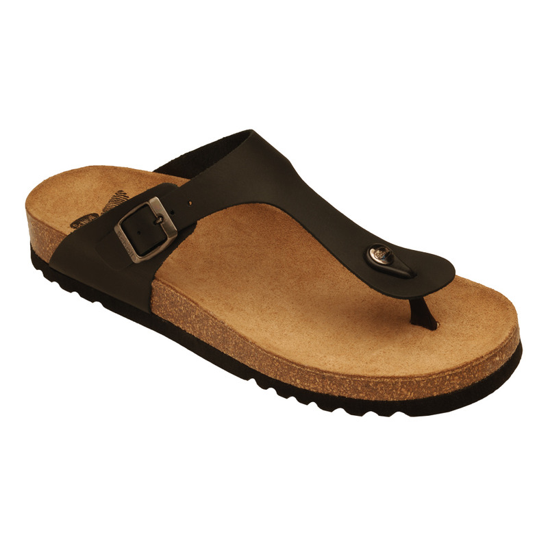 Scholl EVIS černé zdravotní pantofle