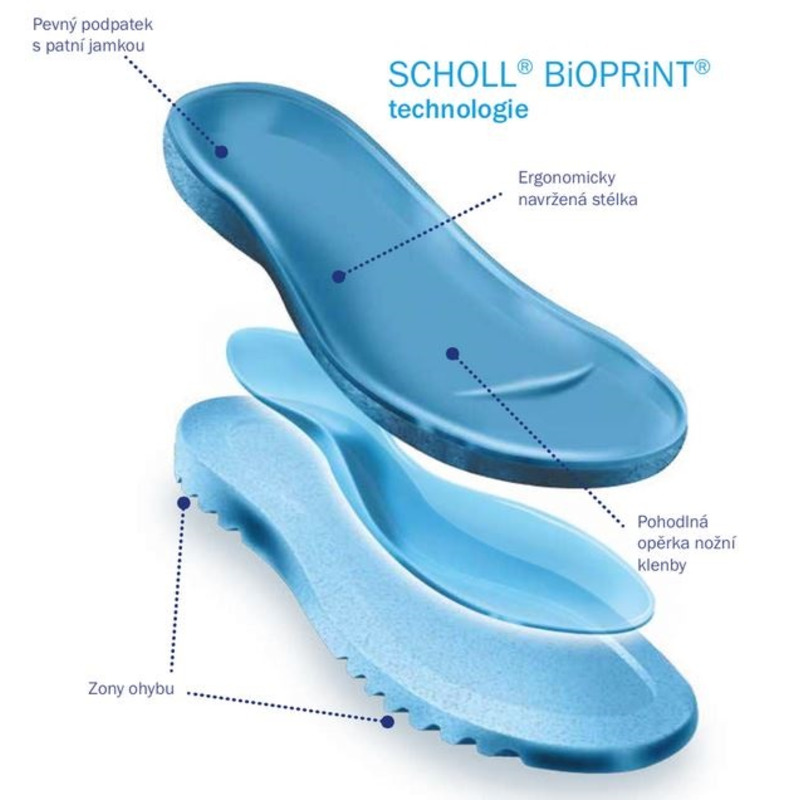 Scholl APRICA šedá zdravotní kotníková obuv